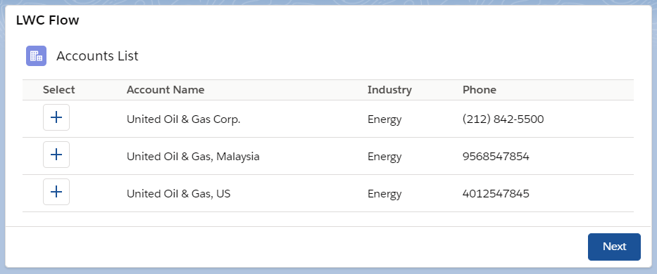 Live LWC Flow Component